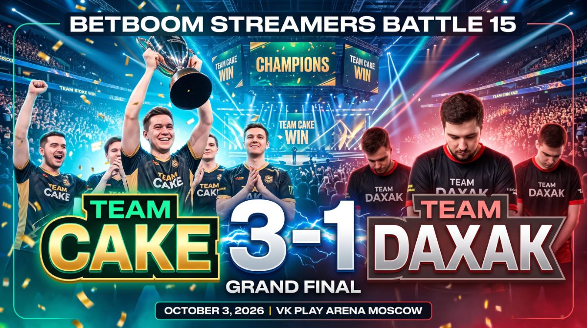 BetBoom Streamers Battle 15: Team Cake Wins the Grand Final