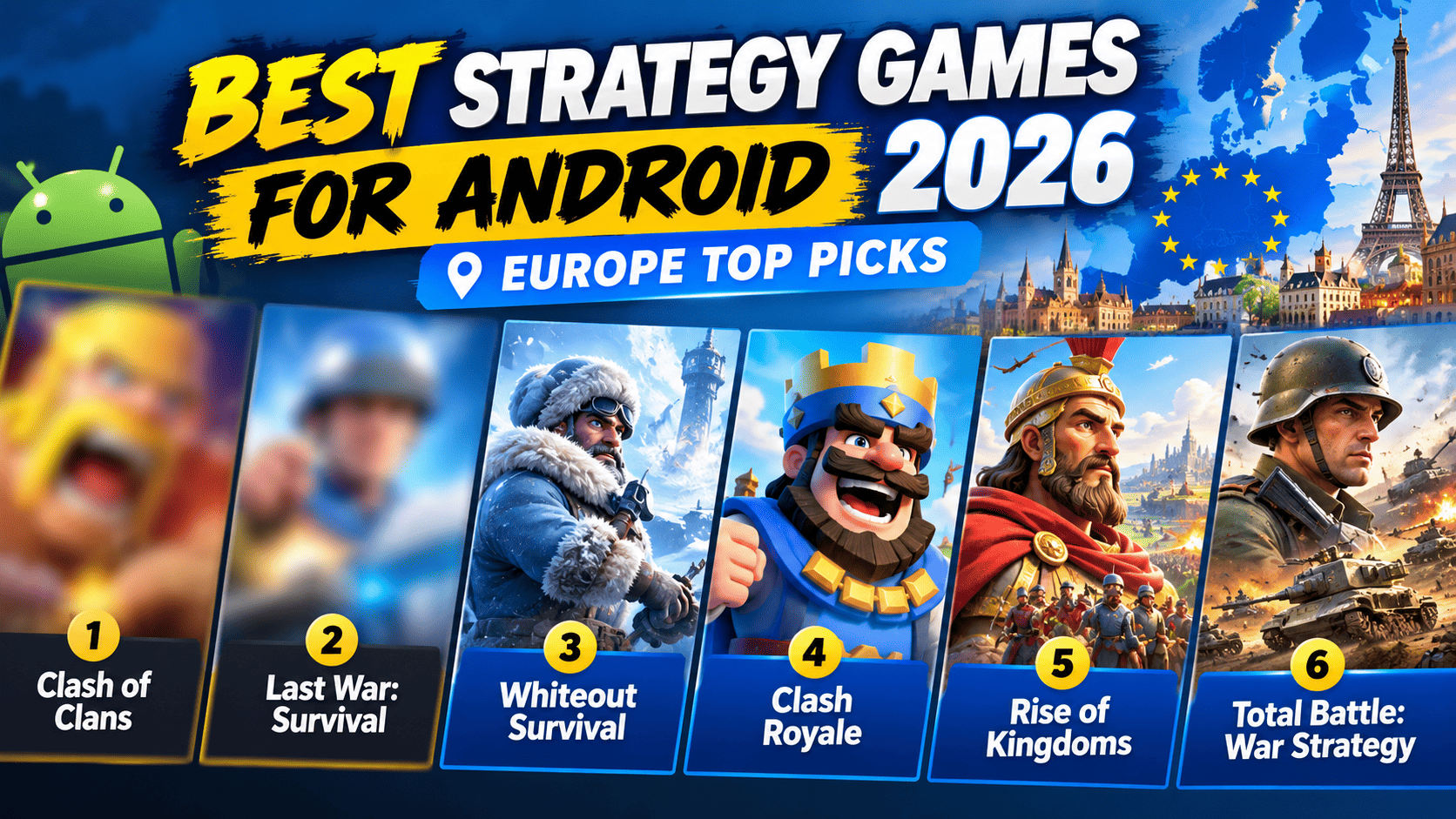 Best Strategy Games for Android 2026: Europe Top Picks