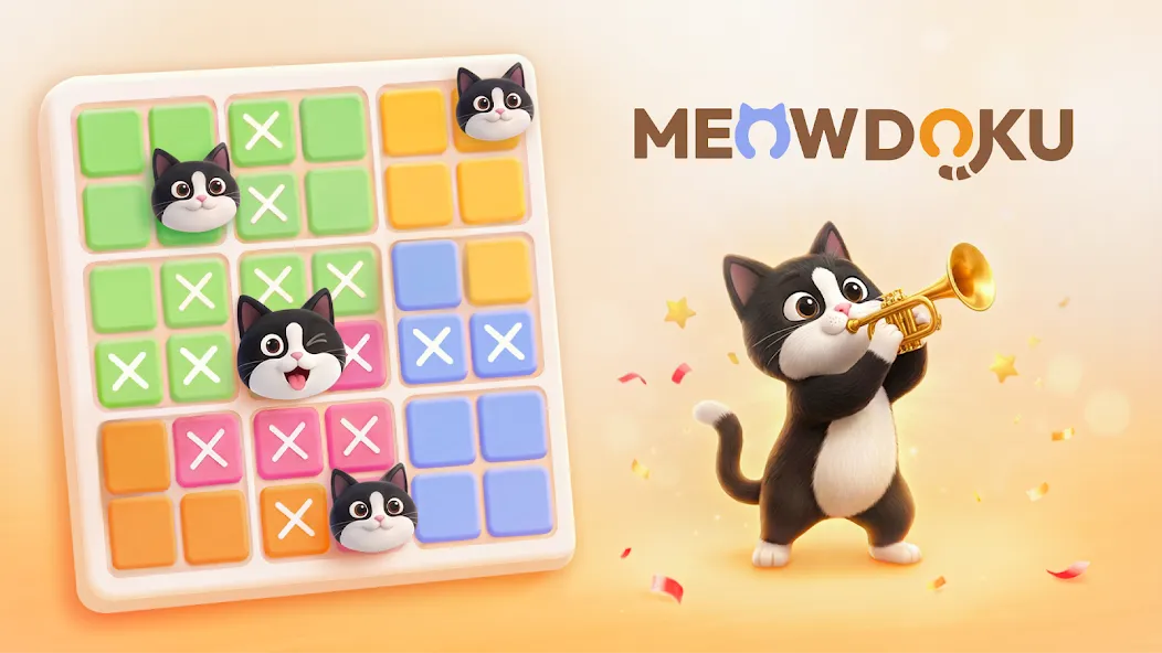 Meowdoku: Cat Logic Puzzle Blending Sudoku & Minesweeper